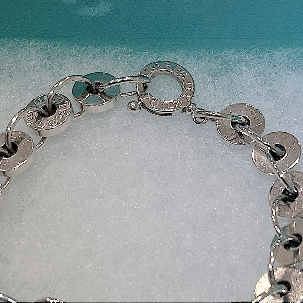 EUC Tiffany & Co Tiffany 1837 Circle Bracelet Large 7.5” Long Pouch & Gift Box - Picture 3 of 4